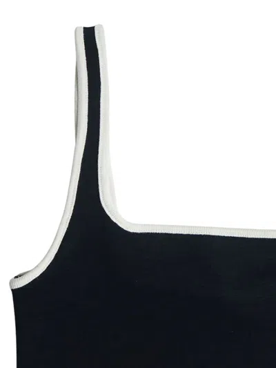 Auralee Contrast-trim Bikini In Black
