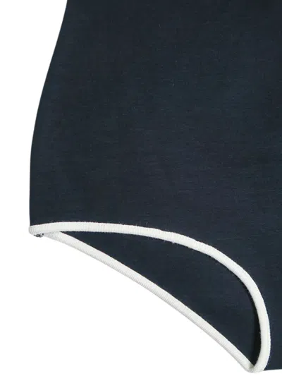 Auralee Contrast-trim Bikini In Black