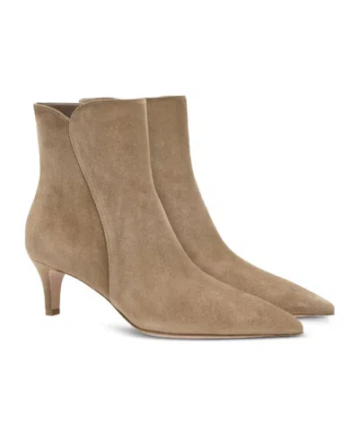 Gianvito Rossi Pointed-toe Ankle Boots In Multi
