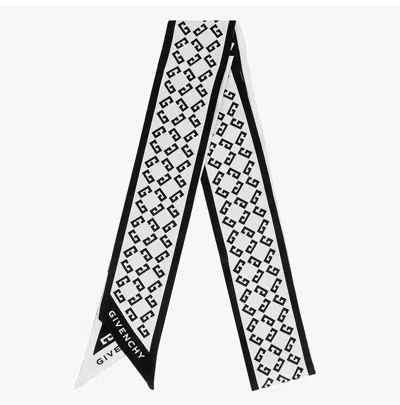 Givenchy Logo Scarf In Neutral
