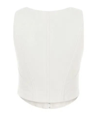 Giuseppe Di Morabito Structured Bustier Top In White