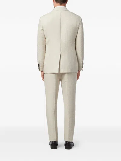Billionaire Statement Double-breasted Blazer In Neutral