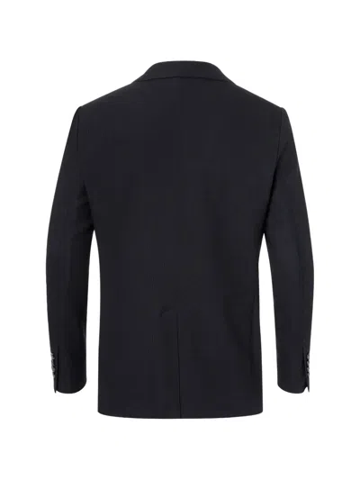 Billionaire Constant Crest-patch Single-breasted Blazer In Black