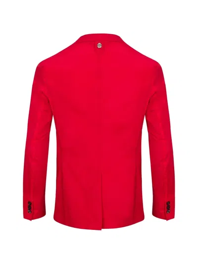 Billionaire Peter Patch-pockets Blazer In Red