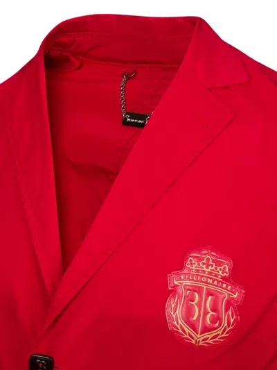 Billionaire Peter Patch-pockets Blazer In Red