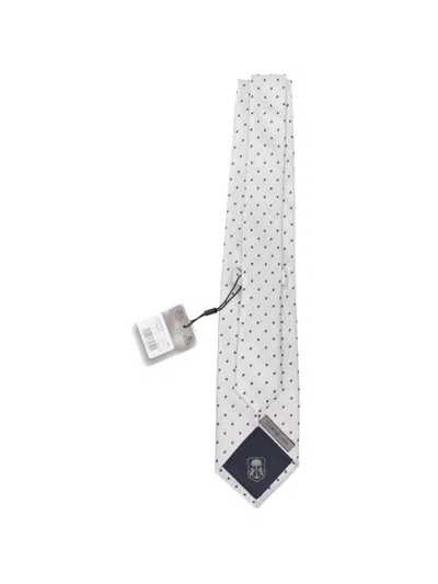 Corneliani Polka-dot Tie In White