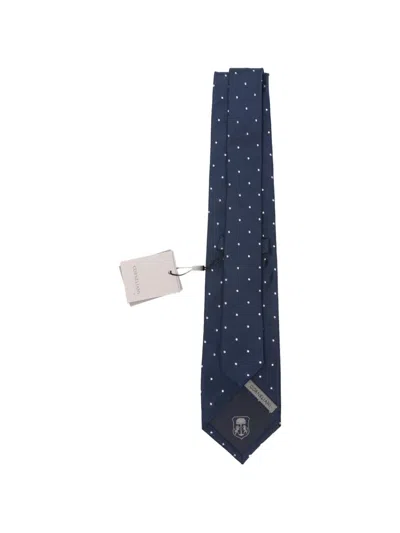Corneliani Polka-dot Tie In Blue