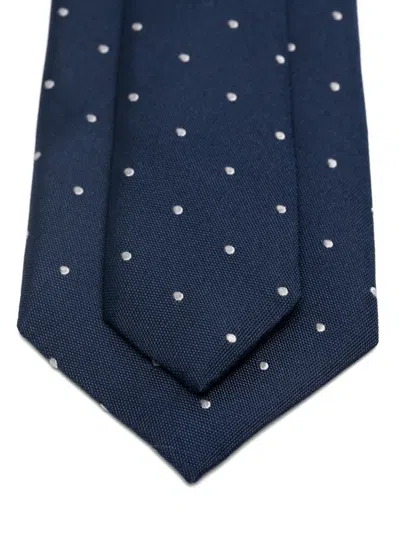 Corneliani Polka-dot Tie In Blue