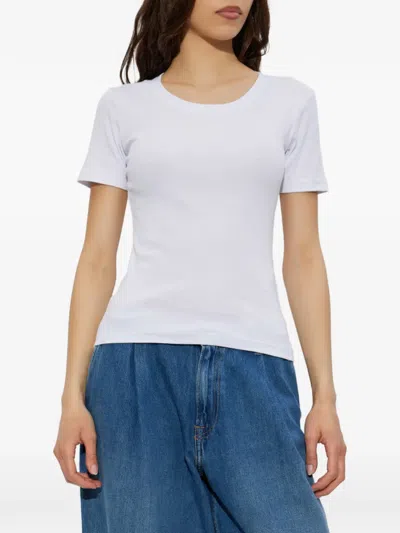 Samsoe & Samsoe Saalexis Ribbed T-shirt In White