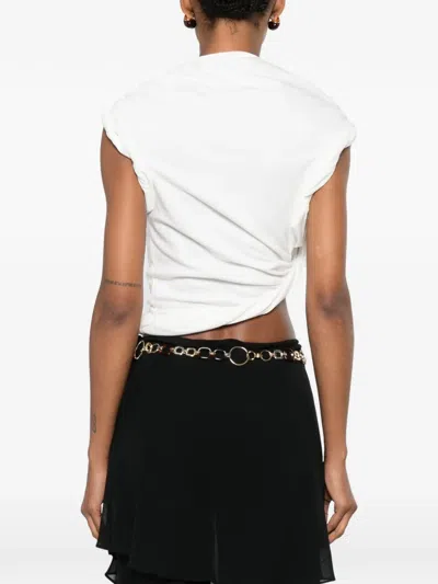 Christopher Esber Rolled Twisted T-shirt In White