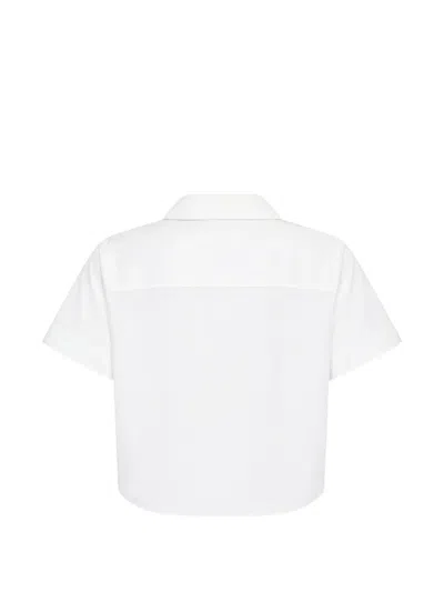 Dsquared2 Logo-patch Shirt In White