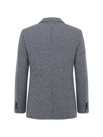 Corneliani Nino Danieli Checked Blazer In Blue