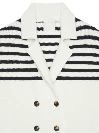 Givenchy Striped Double-breasted Cardigan In Multi