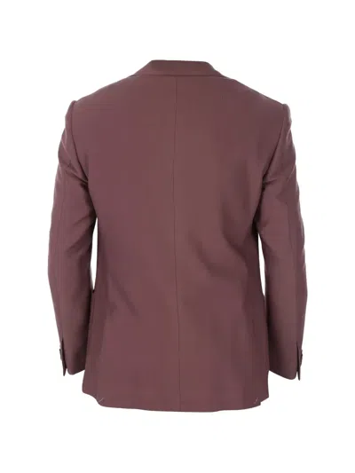 Corneliani Hopsack Leader Soft Blazer With Patch Pockets In Brown