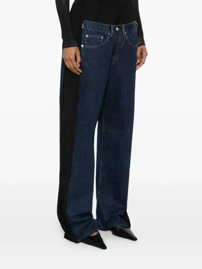 Lutz Huelle Layered-panel Jeans In Multi