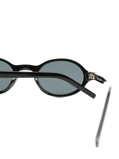 Saint Laurent Oval-frame Sunglasses In Black