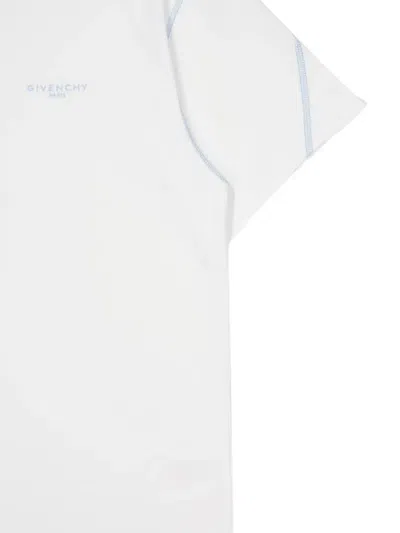Givenchy Contrast-stitch T-shirt In White