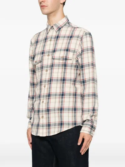 Gant Check-pattern Button-fastening Shirt In Multi