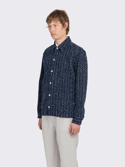 Samsoe & Samsoe Samsoe Samsoe Sacastor X Denim Overshirt In Blue