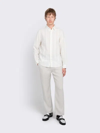 Samsoe & Samsoe Camicia Saryan Clear Cream In White