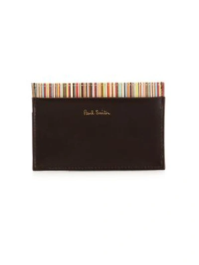 Paul Smith Leather Credit Card Holder In Multi