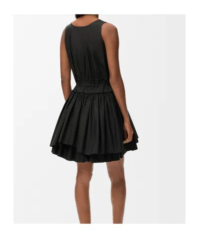 Loewe Drawstring Mini Dress In Black