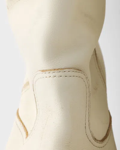 Prada Vintage-effect Leather Boots In Multi