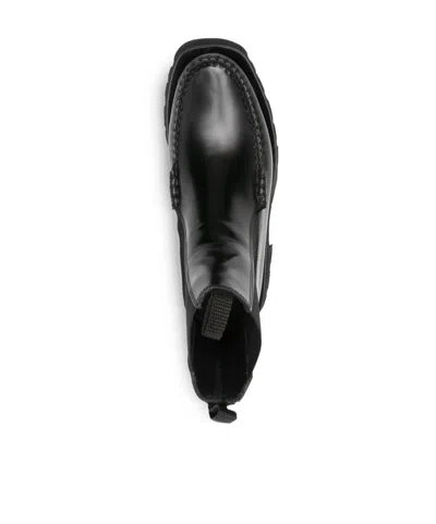 Hereu Leather Chelsea Boots In Black