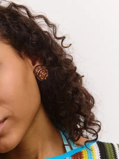 Baublebar High Tide Shell Statement Earrings In Brown