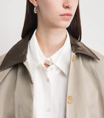 Acne Studios Double-layer Collared Shirt In White