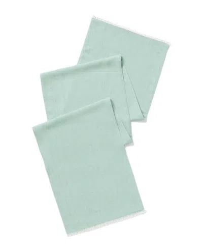 Lenox French Perle Solid Runner In Blue