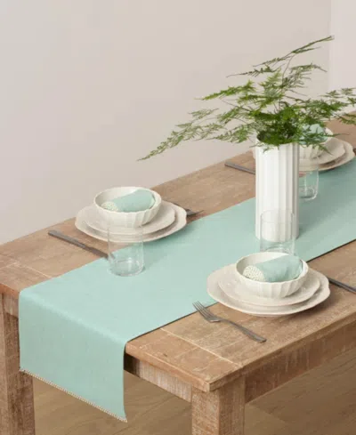 Lenox French Perle Solid Runner In Blue