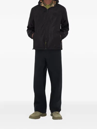 Burberry Reversible Hooded Jacket Check Pattern In Neutral