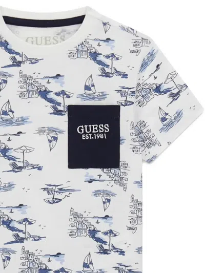 Guess Printed T-shirt In White