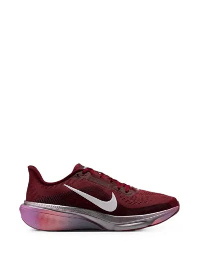 Nike Woman Sneakers Burgundy Size 8 Textile Fibers In Red