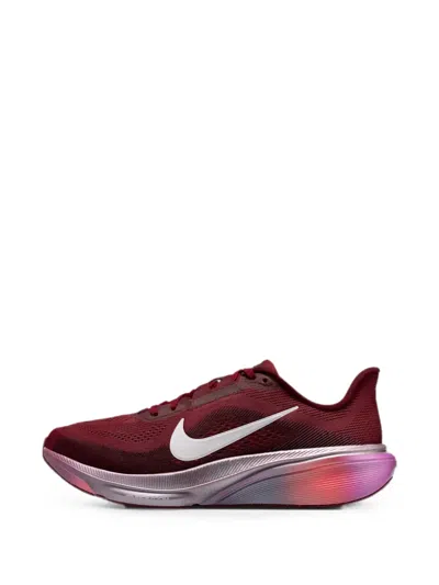 Nike Woman Sneakers Burgundy Size 8 Textile Fibers In Red