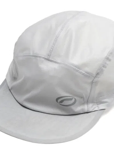 Optimistic Runners Logo-print Cap In Gray