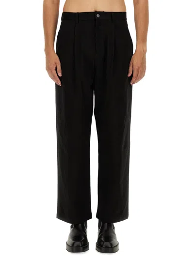 Moschino Regular Fit Barcode Trousers In Black