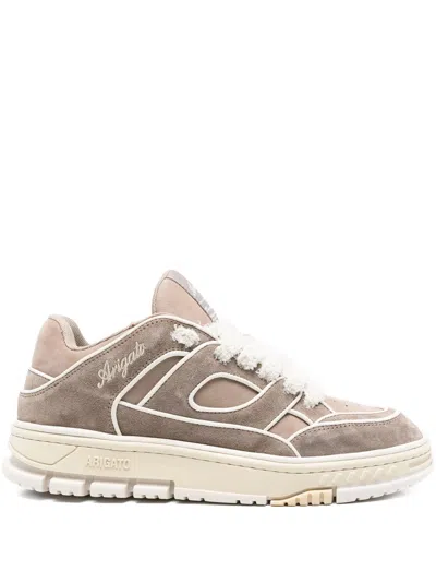 Axel Arigato Low-top Nubuck Sneakers With Embroidered Logo In Multi