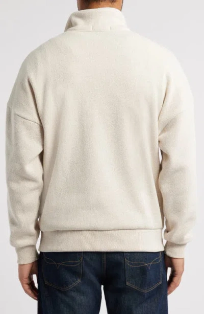 Threads 4 Thought Gabe Oversize Fleece Quarter Zip Pullover In Brown