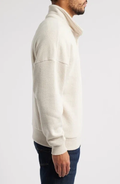 Threads 4 Thought Gabe Oversize Fleece Quarter Zip Pullover In Brown