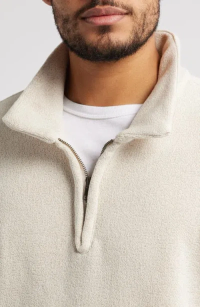 Threads 4 Thought Gabe Oversize Fleece Quarter Zip Pullover In Brown