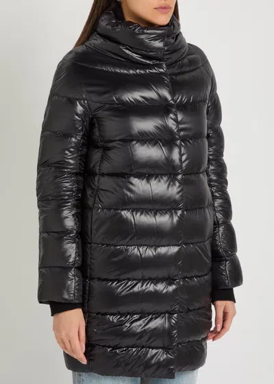 Herno Dora Long Down Jacket In Black