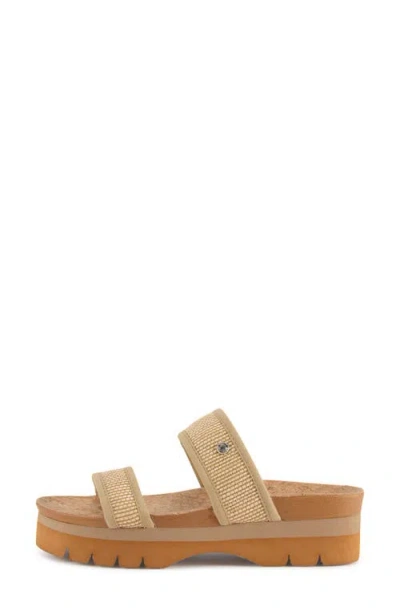 Floopi Knit Platform Slide Sandal In Multi