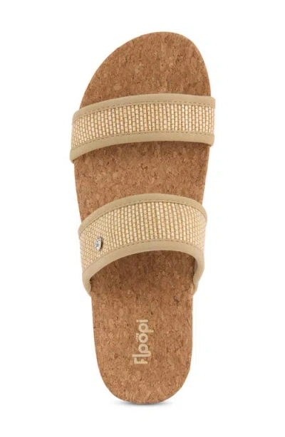 Floopi Knit Platform Slide Sandal In Multi