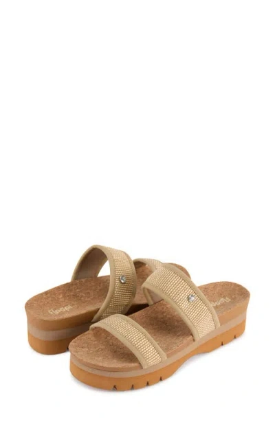 Floopi Knit Platform Slide Sandal In Multi