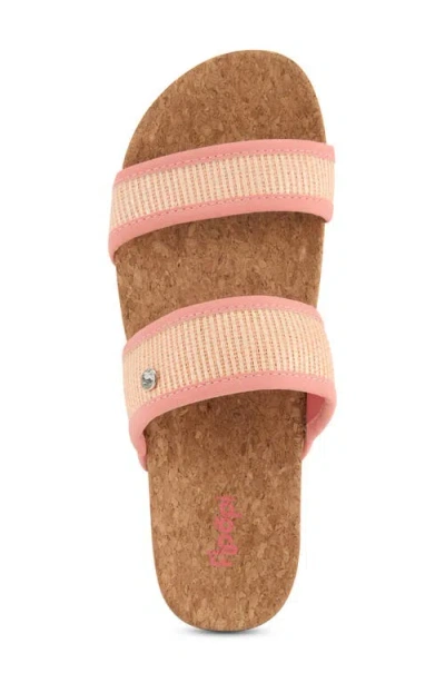 Floopi Knit Platform Slide Sandal In Multi