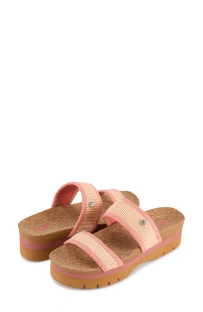 Floopi Knit Platform Slide Sandal In Multi