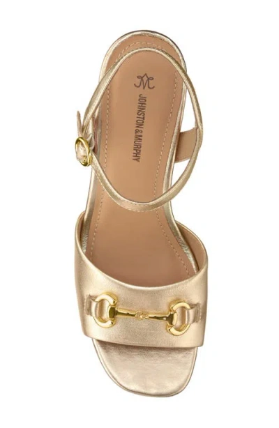 Johnston & Murphy Collection Edith Ankle Strap Sandal In Pattern