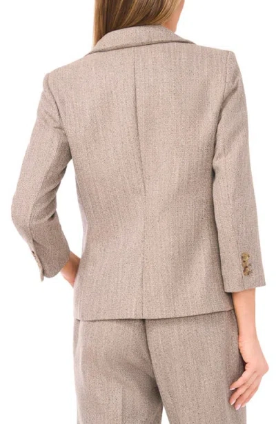 Halogen ® Shrunken Herringbone Blazer In Pink
